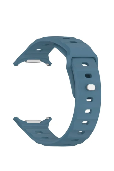 KRETON KRETON Samsung Galaxy Watch 7 Ultra 47mm ile Uyumlu Kordon Dalgalı Official Design Premium Silikon Kayış - Resim 2