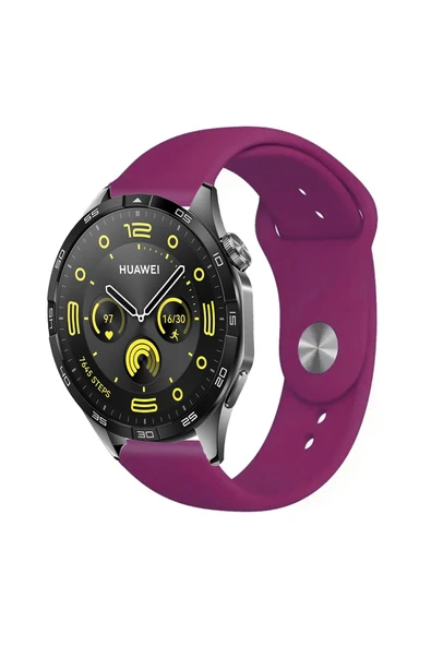 KRETON KRETON Huawei Watch Gt4 46mm Uyumlu KOYU YEŞİL Kordon Yumuşak Dokulu Silikon Kayış - Resim 9