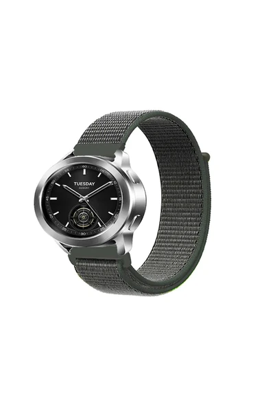 KRETON KRETON Xiaomi Watch S2 / S3  Uyumlu Spor Kumaş Desenli Cırt Cırtlı Kordon Kayış - Resim 7