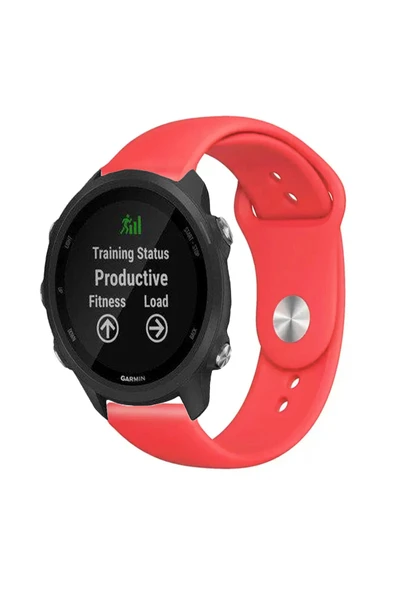 KRETON KRETON Garmin Forerunner 245 / 245 Music Ile Uyumlu Yumuşak Dokulu Silikon Kordon Kayış (20MM) - Resim 7