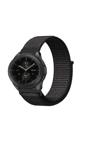 KRETON KRETON Samsung Galaxy Watch 42mm Uyumlu Spor Kumaş Desenli Cırt Cırtlı Kordon Kayış - Resim 6