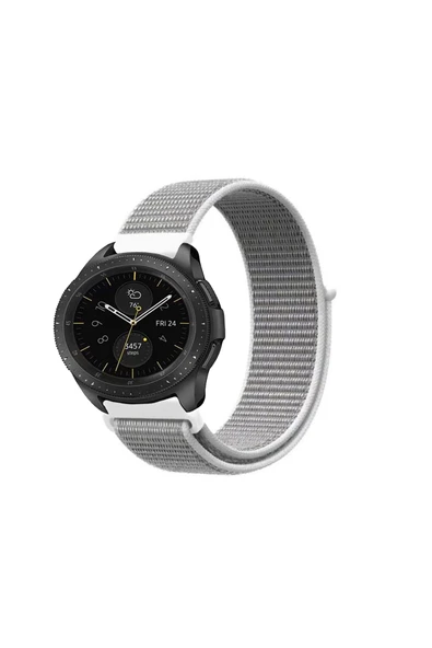 KRETON KRETON Samsung Galaxy Watch 42mm Uyumlu Spor Kumaş Desenli Cırt Cırtlı Kordon Kayış - Resim 9