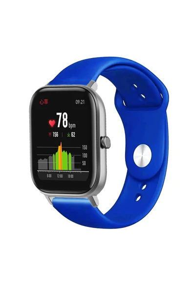 KRETON KRETON Amazfit GTS-GTS2-GTS2E-GTS3-GTS4-GTS4 Mini Uyumlu AÇIK YEŞİL Kordon Yumuşak Dokulu Silikon Kayış - Resim 8