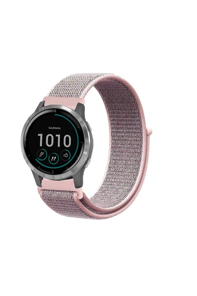 KRETON KRETON Garmin Vivoactive 4 Uyumlu Spor Kumaş Desenli Cırt Cırtlı Kordon Kayış - Resim 3