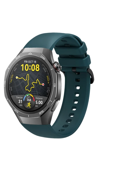 KRETON KRETON Huawei Watch GT5 PRO (46mm) Uyumlu Kordon Yumuşak Dokulu Soft Renk Tokalı Silikon Kayış - Resim 4