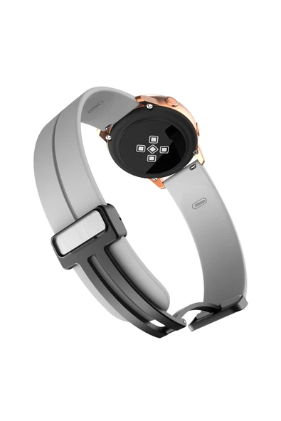KRETON KRETON Lenovo Smart Watch S2 Uyumlu Kordon Magnetic Klipsli Premium Kayış - Resim 9