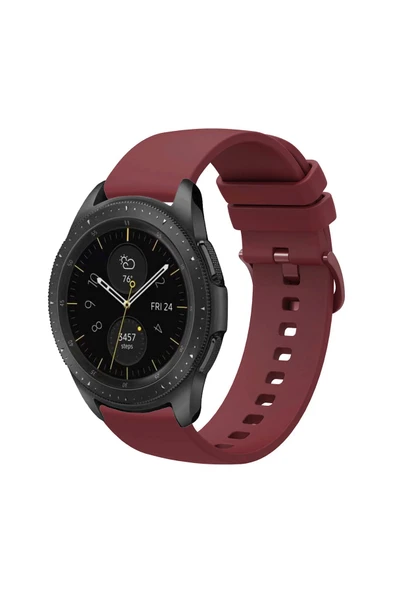 KRETON KRETON Samsung Galaxy Watch 42mm ile  Uyumlu Kordon Yumuşak Dokulu Soft Renk Tokalı Silikon Kayış - Resim 4