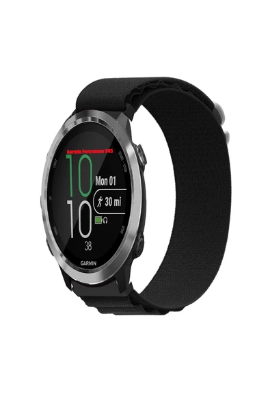 KRETON KRETON Garmin Forerunner 645 / 645 Music Uyumlu Kordon Alpine Loop Döngü Spor Kayış - Resim 7
