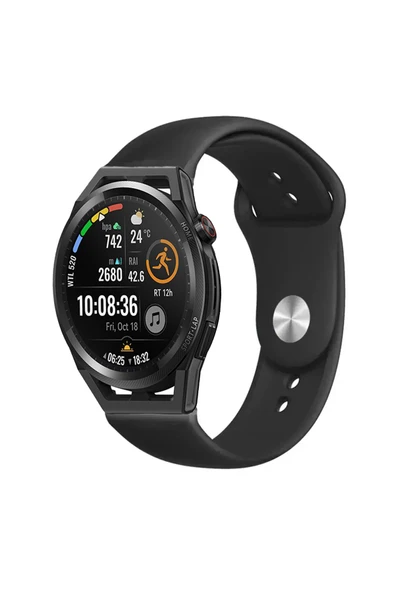 KRETON KRETON Huawei Watch Gt Runner Uyumlu TURKUAZ Kordon Yumuşak Dokulu Silikon Kayış - Resim 12
