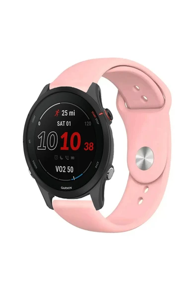 KRETON KRETON Garmin Forerunner 255 Ile Uyumlu Yumuşak Dokulu Silikon Kordon Kayış - Resim 6