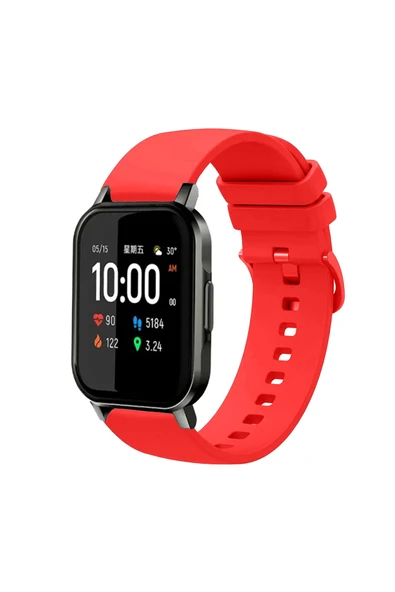 KRETON KRETON Haylou Watch LS02 Uyumlu Kordon Yumuşak Dokulu Soft Renk Tokalı Silikon Kayış ürün görseli