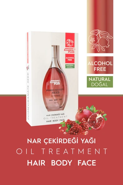 Softto Plus Nar Cilde Parlaklık ve Canlılık Kazandıran Saç Yüz ve Vücut Yağı 120 ml - Resim 7