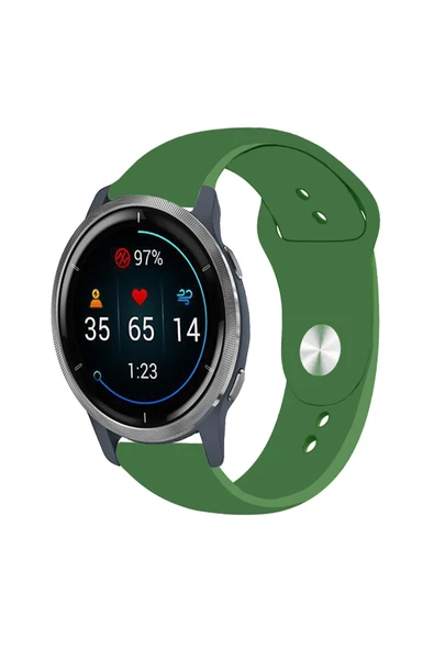 KRETON KRETON Garmin Venu 2 Ile Uyumlu Yumuşak Dokulu Silikon Kordon Kayış - Resim 12