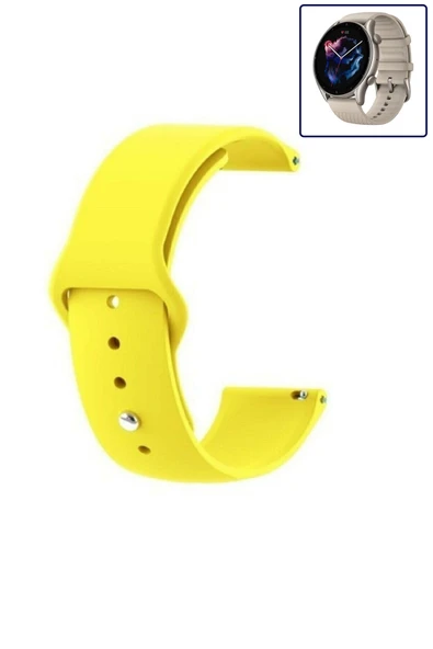 KRETON KRETON Amazfit GTR3-GTR3 PRO Uyumlu BORDO Kordon Yumuşak Dokulu Silikon Kayış - Resim 6