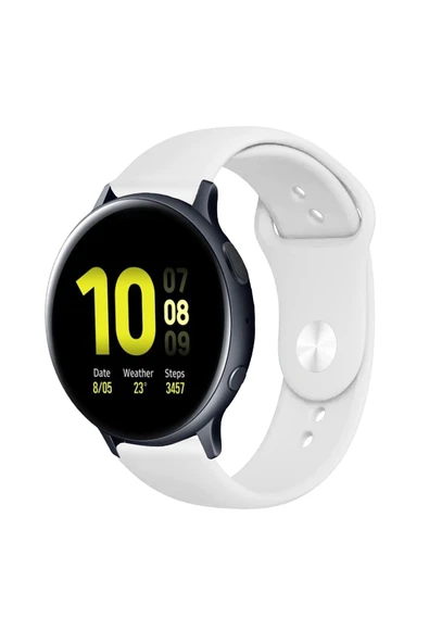 KRETON KRETON Samsung Galaxy Watch Active 2 40mm/44mm Uyumlu Kordon Yumuşak Dokulu Silikon Kayış - Resim 11