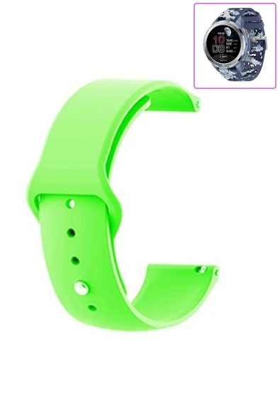 KRETON KRETON Honor Watch Gs Pro Uyumlu Bordo Kordon Yumuşak Dokulu Silikon Kayış - Resim 6