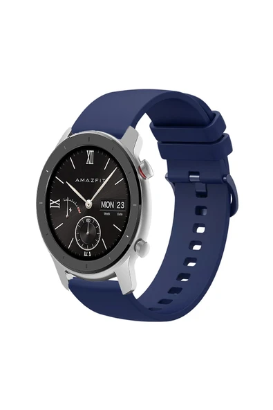 KRETON KRETON Amazfit GTR 42mm ile Uyumlu Kordon Yumuşak Dokulu Soft Renk Tokalı Silikon Kayış - Resim 11