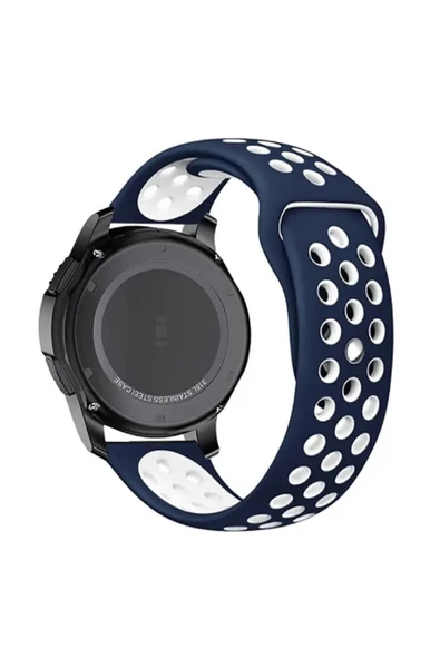 KRETON KRETON Lenovo Smart Watch S2 Uyumlu Kordon Yumuşak Dokulu Delikli Silikon Kayış - Resim 10