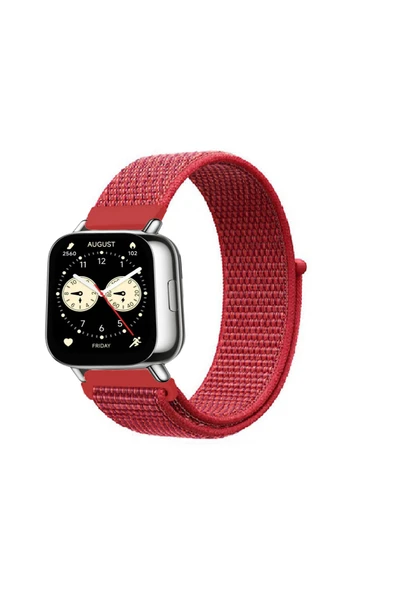 KRETON KRETON Xiaomi Redmi Watch 5 Lite / 5 Active Uyumlu Spor Kumaş Desenli Cırt Cırtlı Kordon Kayış - 9