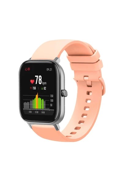 KRETON KRETON Amazfit GTS-GTS2-GTS2E-GTS3-GTS4-GTS4 Mini ile Uyumlu Kordon Yumuşak Dokulu Tokalı Silikon Kayış - Resim 8