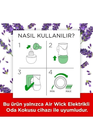 Air Wick Elektrikli Oda Kokusu Yedek Şişe Lavanta - Esansiyel Yağlar Içerir x 2 - 7