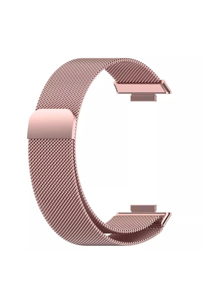 KRETON KRETON Huawei Watch Fit 2 Uyumlu Hasır Metal Örgü Işlemeli Mıknatıslı Kordon Kayış - Resim 3