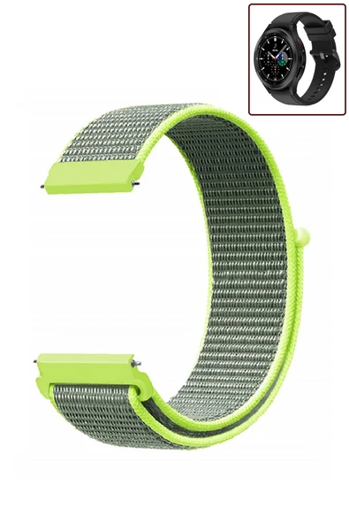 KRETON KRETON Samsung Galaxy Watch 4 Classic 42mm/46mm Uyumlu Spor Kumaş Desenli Cırt Cırtlı Kordon Kayış ürün görseli