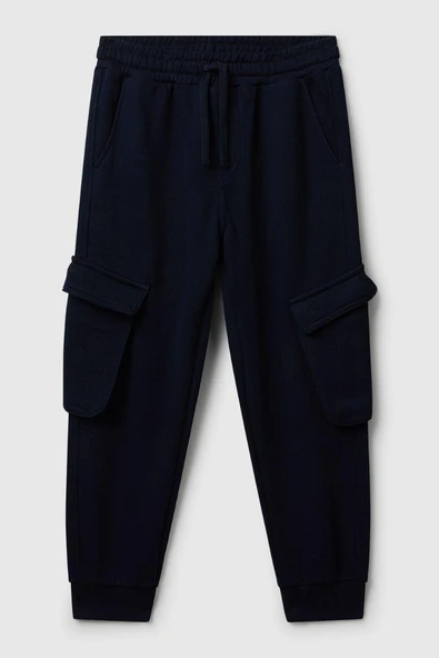 United Colors of Benetton Erkek Çocuk 3J68CF06I-25K Kargo Eşofman Altı Lacivert ürün görseli 1