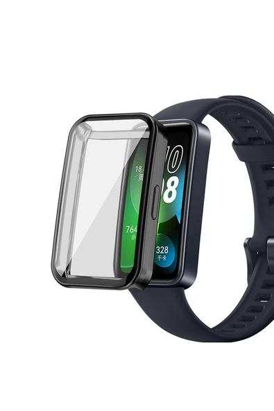 KRETON KRETON Huawei Band 8 , 9 Ve 10 Ile Uyumlu Kasa Ve Ekran Koruyucu 360 Tam Koruma Silikon Kılıf ürün görseli