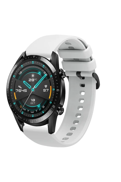 KRETON KRETON Huawei Watch Gt2 46mm Uyumlu Kordon Yumuşak Dokulu Soft Renk Tokalı Silikon Kayış ürün görseli