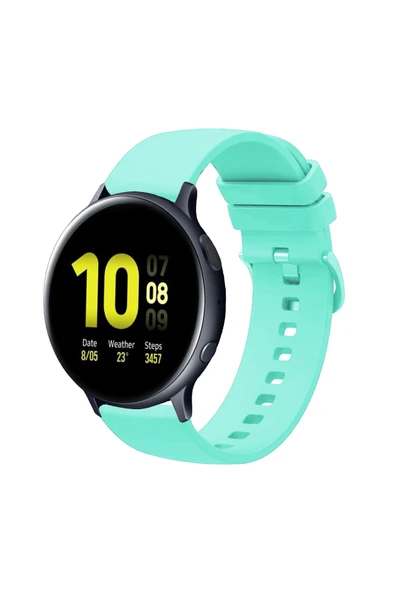 KRETON KRETON Samsung Galaxy Watch Active 2 40mm/44mm  Uyumlu Kordon Yumuşak Dokulu Soft Renk Tokalı Silikon Kayış - Resim 11