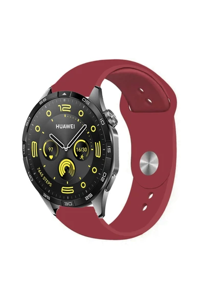 KRETON KRETON Huawei Watch Gt4 46mm Uyumlu KOYU YEŞİL Kordon Yumuşak Dokulu Silikon Kayış - Resim 10