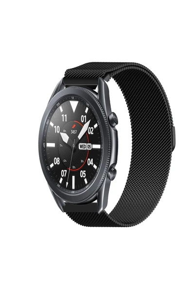 KRETON KRETON Samsung Galaxy Watch 3 45mm Uyumlu Kordon Hasır Metal Örgü Tarz Mıknatıslı Milano Kayış ürün görseli
