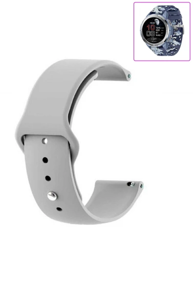 KRETON KRETON Honor Watch Gs Pro Uyumlu Bordo Kordon Yumuşak Dokulu Silikon Kayış - Resim 12