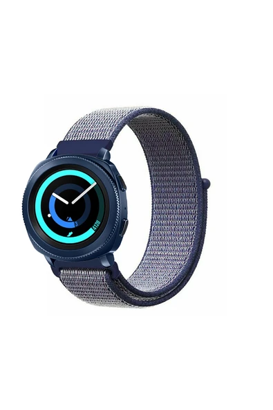KRETON KRETON Samsung Gear Sport Uyumlu Spor Kumaş Desenli Cırt Cırtlı Kordon Kayış - Resim 2