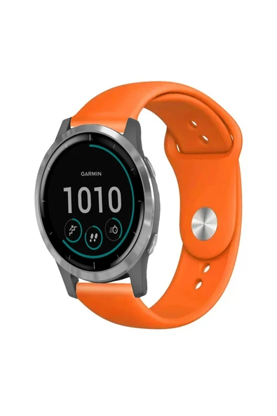 KRETON KRETON Garmin Vivoactive 4 Ile Uyumlu Yumuşak Dokulu Silikon Kordon Kayış - Resim 3