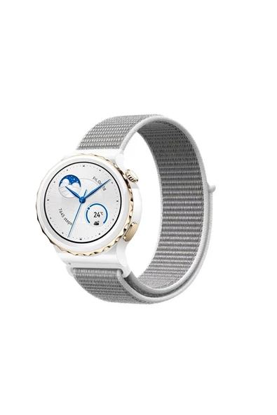 KRETON KRETON Huawei Watch Gt3 Pro 43mm Uyumlu Spor Kumaş Desenli Cırt Cırtlı Kordon Kayış - Resim 10