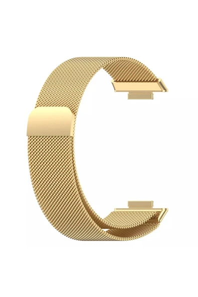 KRETON KRETON Huawei Watch Fit 2 Uyumlu Hasır Metal Örgü Işlemeli Mıknatıslı Kordon Kayış - Resim 9