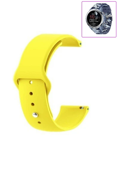 KRETON KRETON Honor Watch Gs Pro Uyumlu Bordo Kordon Yumuşak Dokulu Silikon Kayış - Resim 9