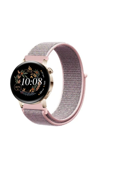 KRETON KRETON Huawei Watch Gt3 42mm Uyumlu Spor Kumaş Desenli Cırt Cırtlı Kordon Kayış - Resim 6