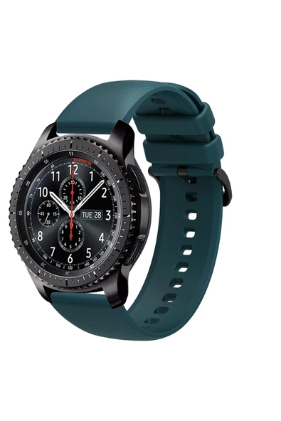 KRETON KRETON Samsung Gear S3 Frontier Uyumlu Kordon Yumuşak Dokulu Soft Renk Tokalı Silikon Kayış - Resim 10