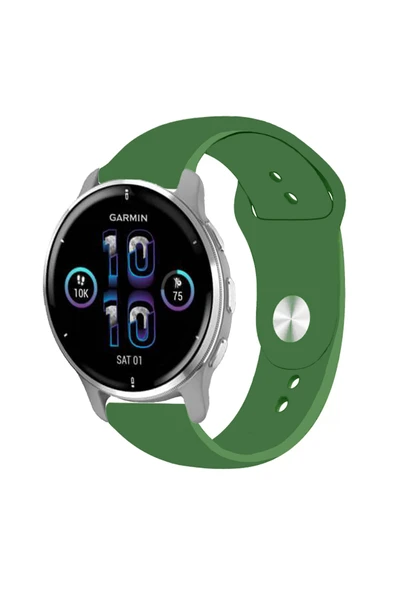 KRETON KRETON Garmin Venu2 Plus Ile Uyumlu Yumuşak Dokulu Silikon Kordon Kayış (20MM) ürün görseli