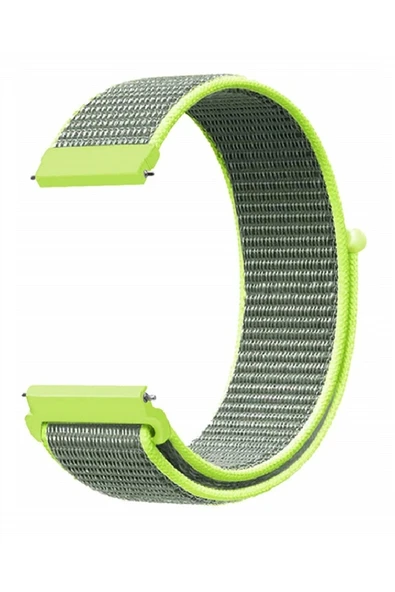 KRETON KRETON Garmin VivoMove Luxe , Style , HR Uyumlu Spor Kumaş Desenli Cırt Cırtlı Kordon Kayış - Resim 11