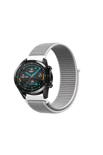 KRETON KRETON Huawei Watch Gt2 46mm Uyumlu Spor Kumaş Desenli Cırt Cırtlı Kordon Kayış - Resim 8
