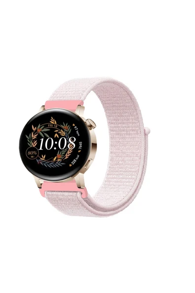 KRETON KRETON Huawei Watch Gt3 42mm Uyumlu Spor Kumaş Desenli Cırt Cırtlı Kordon Kayış - Resim 2