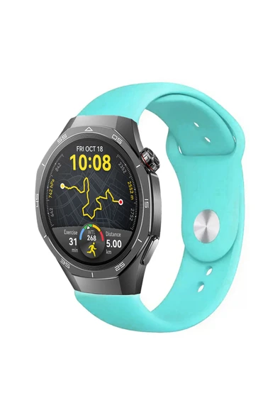 KRETON KRETON Huawei Watch Gt5 Pro Titanyum Ile Uyumlu Yumuşak Dokulu Silikon Kordon Kayış - Resim 3