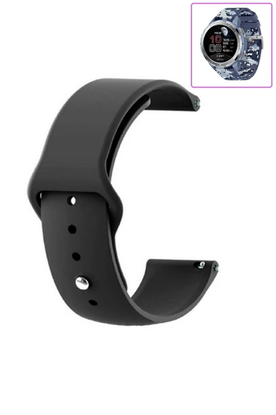 KRETON KRETON Honor Watch Gs Pro Uyumlu Bordo Kordon Yumuşak Dokulu Silikon Kayış - Resim 8