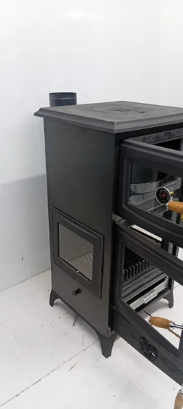 Dorello Döküm Kuzine Soba  Fırınlı, Dayanıklı ve Yüksek Isı Verimli - Resim 5