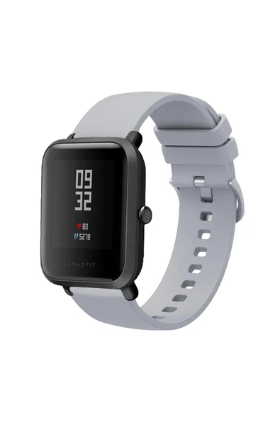 KRETON KRETON Amazfit BİP-BİPU-BİPS-BİP LİTE-BİP3-BİP3PRO İLE Uyumlu Kordon Yumuşak Dokulu Tokalı Silikon Kayış - Resim 4