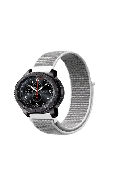 KRETON KRETON Samsung Gear S3 Frontier Uyumlu Spor Kumaş Desenli Cırt Cırtlı Kordon Kayış - Resim 5